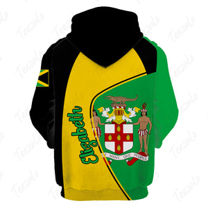 Jamaica Flag 3D Personalized Hoodie for Men Women