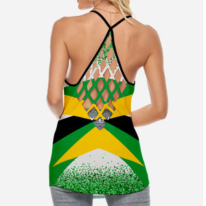 Jamaica Criss Cross Tank Top Jamaican Girls Are Sunshine Mixed With A Little Hurricane