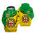 Jamaica Flag Cover 3D Personalized Hoodie With Jamaica Coat of Arms