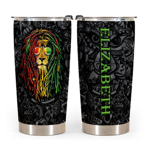 Jamaica Symbols Personalized 20z Stainless Steel Cup - Tumbler Born Teezalo