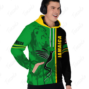 Jamaica Flag Half Landscapes Custom Your Name 3D Hoodie