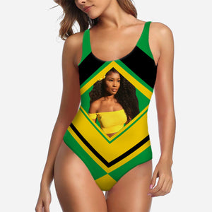 Jamaican Flag Swimsuit With Your Photo