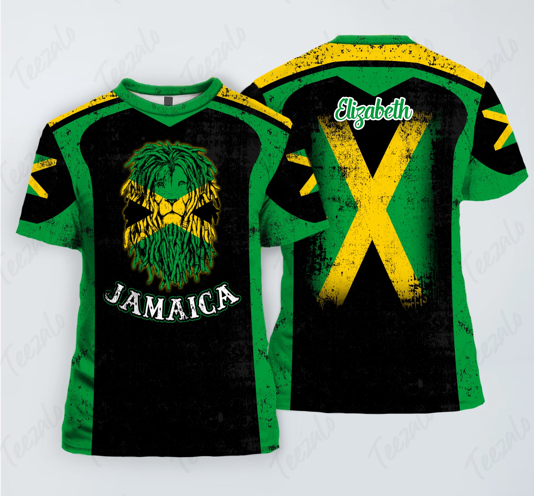 Jamaica Flag Unisex 3D Personalized T-shirt
