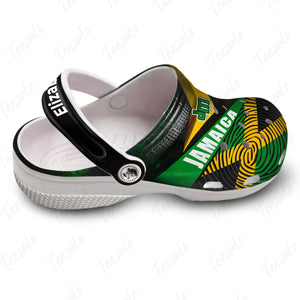 DNA Jamaican Flag Personalized Clogs Shoes