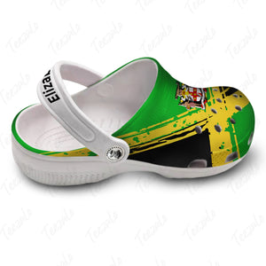 Pride Jamaican Jamaica Flag Personalized Clog Shoes - Crocs Born Teezalo
