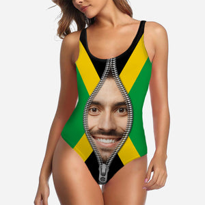 Custom Jamaica Swimsuit With Portrait Photo