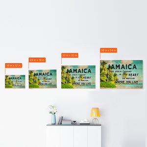 Jamaica That Place Forever In Your Heart Poster Canvas - Poster Born Teezalo