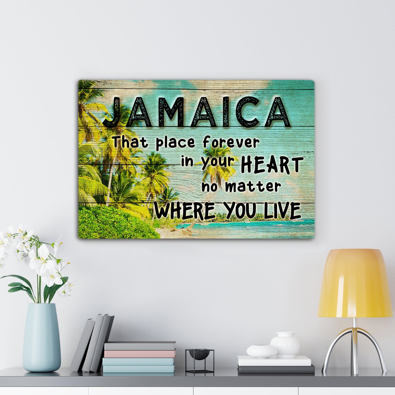 Jamaica That Place Forever In Your Heart - Poster/Canvas - Poster Born Teezalo