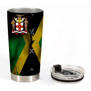 Jamaica Tumbler Symbol And Flag Personalized 20z Steel Cup