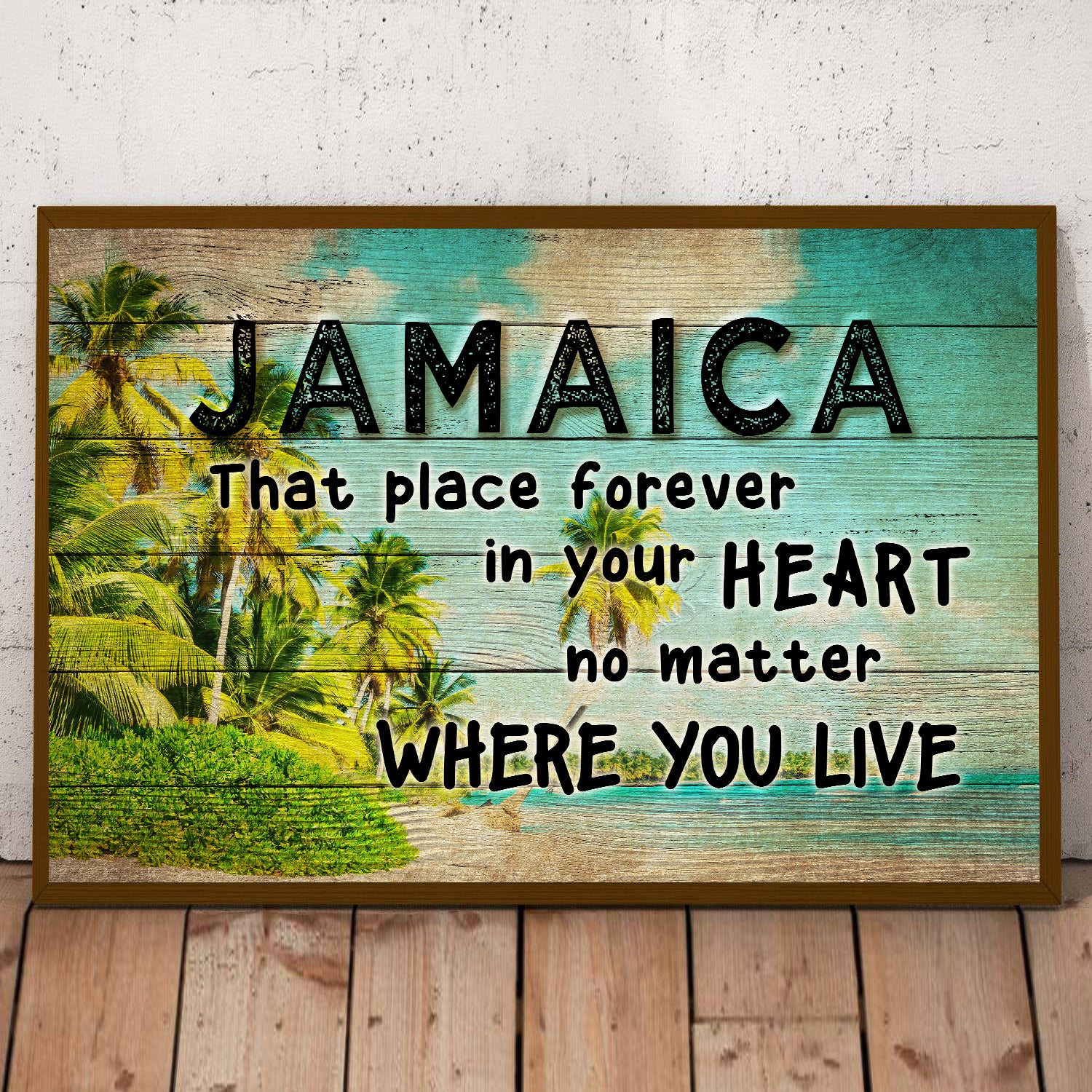 Jamaica That Place Forever In Your Heart - Poster/Canvas - Poster Born Teezalo