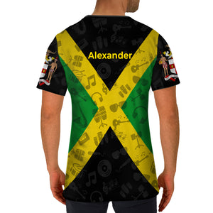 Jamaica Flag Coat of Arms 3D T-shirt With Custom Your Name