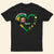 Jamaican Girl Heart With Symbols Personalized T-shirt