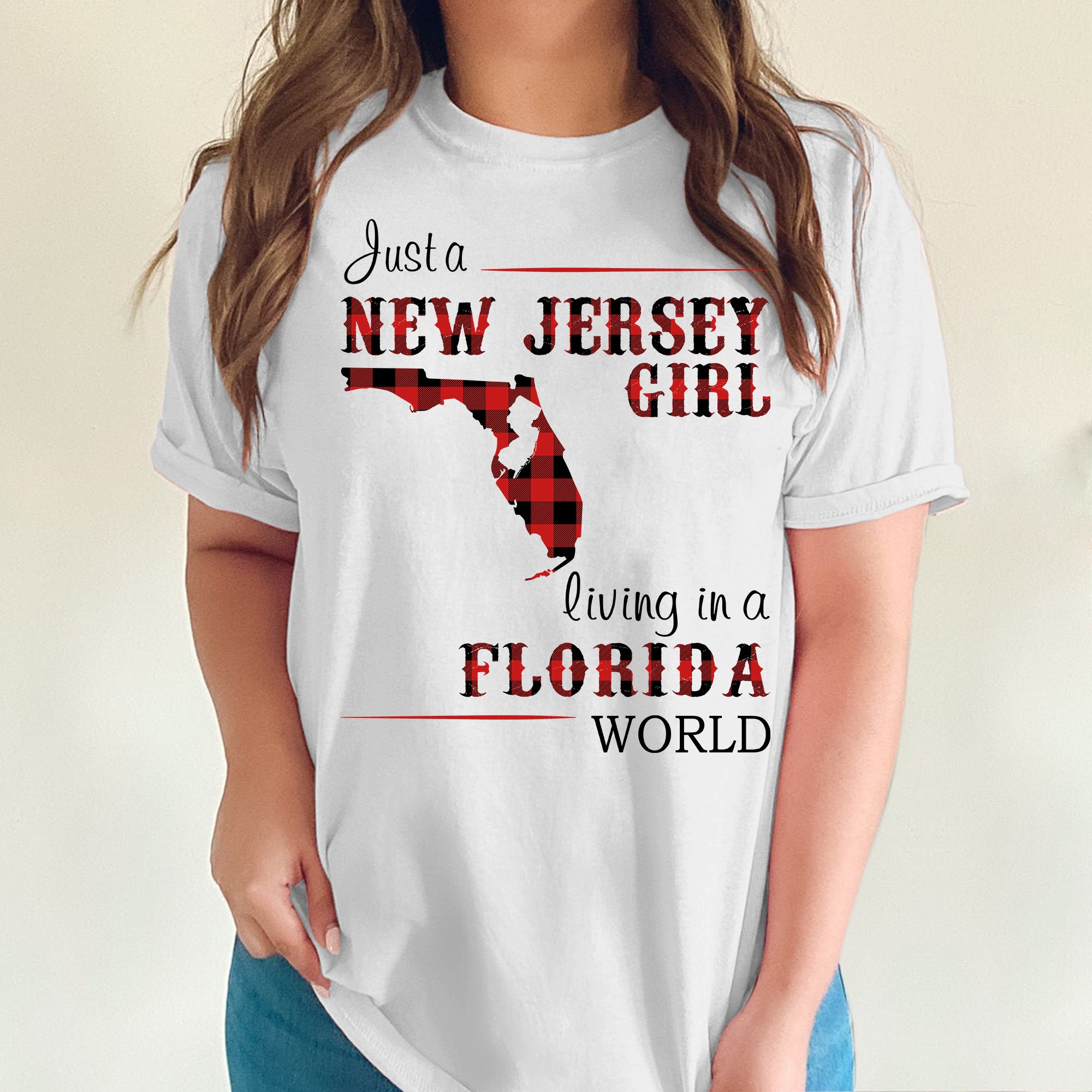 Just A New Jersey Girl Personalized T-shirt