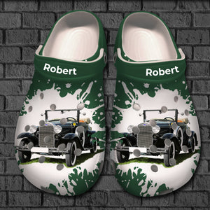 Upload Photo Car Personalized Clogs Shoes Gift For Car Lovers HH1212