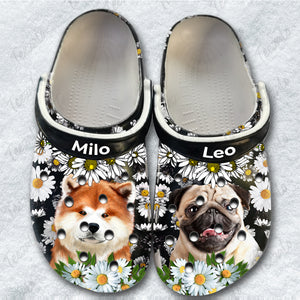 Custom Dog Photo Personalized Clogs Shoes Gift For Dog Lovers