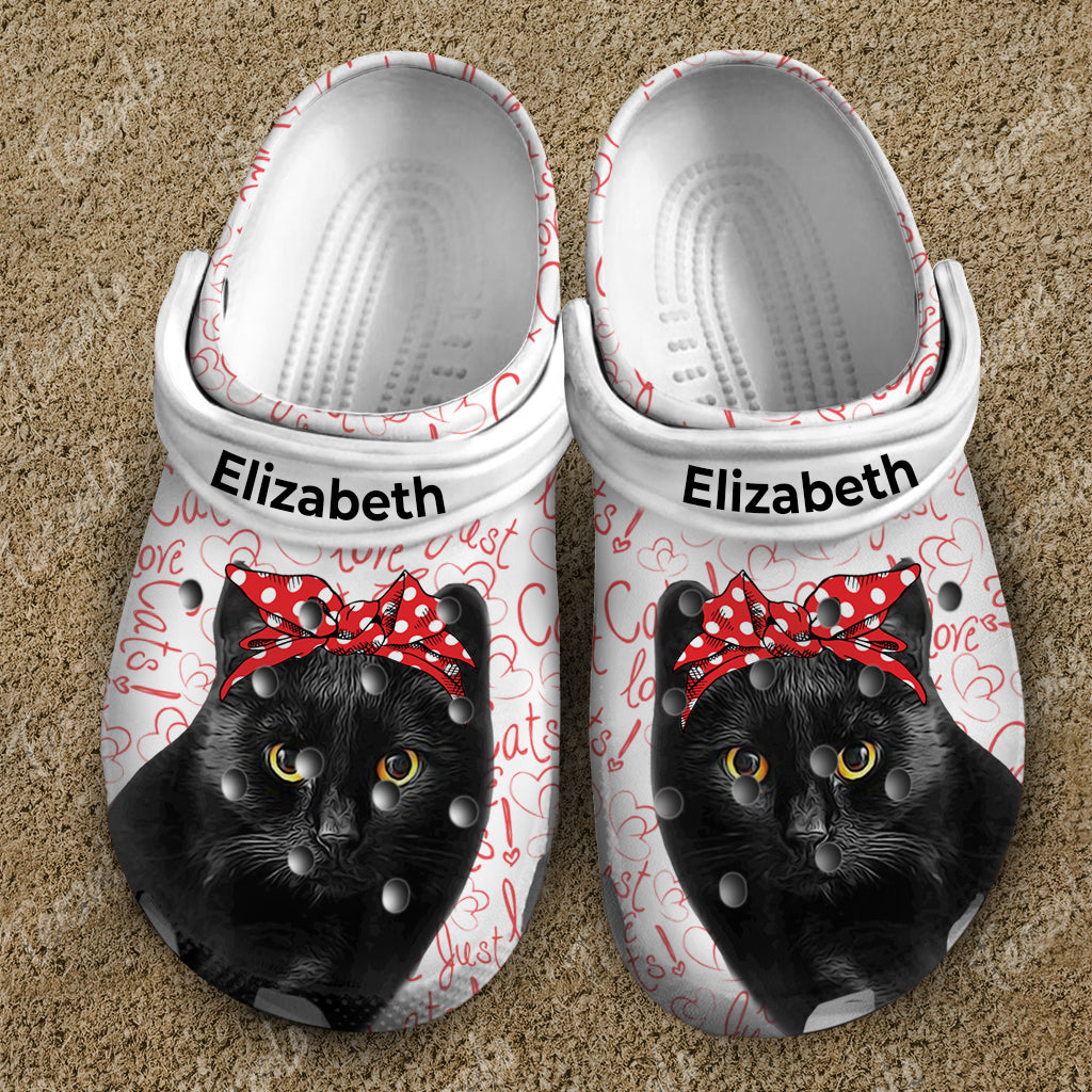 Just Love Cat Personalized Clogs Shoes - Men's US3
