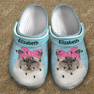 Just Love Cat Personalized Clogs Shoes