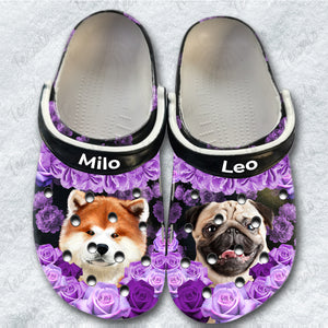Custom Dog Photo Personalized Clogs Shoes Gift For Dog Lovers