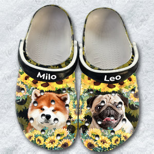 Custom Dog Photo Personalized Clogs Shoes Gift For Dog Lovers