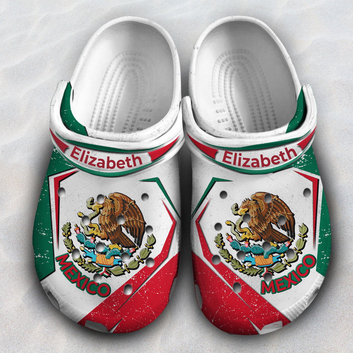 Mexico Flag Cover Personalized Clog Shoes