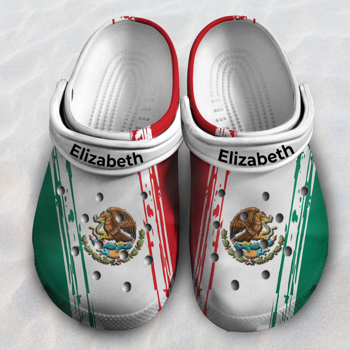 Pride Mexican Mexico Flag Personalized Clogs Shoes