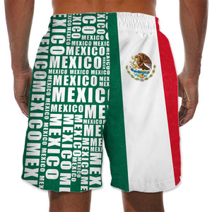 Mexico With A Half And A Half Word Men's Beach Short