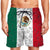 Mexico Men Beach Shorts With Symbols On Flag