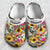 Mexico Flower With Symbols Personalized Clogs Shoes