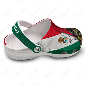 Mexico Flag Symbols Colorful Personalized Clogs Shoes