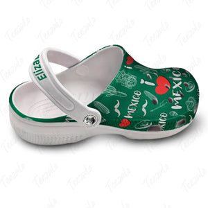 Mexico Personalized Clogs Shoes With Love