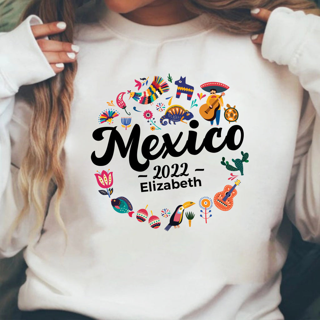 Mexico Symbols Personalized Sweatshirt