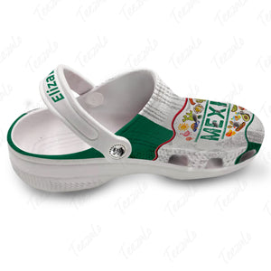 Mexico Personalized Clogs Shoes A Heart Symbols