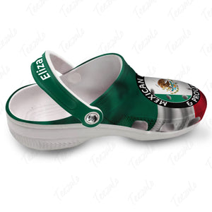 Mexico Mexican Born & Proud Personalized Clogs Shoes