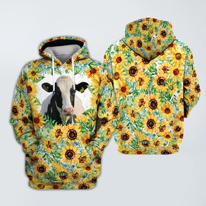 Cow Face Personalized All Over Hoodie TH1121 2