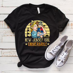 Jersey Girl Unbreakable Personalized T-shirt - T-shirt Born Teezalo