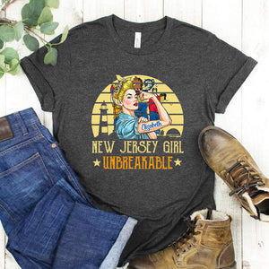 Jersey Girl Unbreakable Personalized T-shirt - T-shirt Born Teezalo