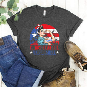 Puerto Rican Girl Unbreakable Personalized T-shirt - T-shirt Born Teezalo