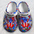 Puerto Rico Mixed Colors Flag Symbols Personalized Clogs Shoes
