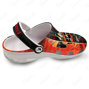 Pan African Personalized Clogs Shoes With Symbols - Custom Name 3