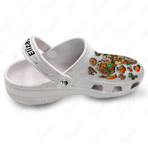 Pan Africa Clogs Shoes With Flag And Symbols, Custom Your Name
