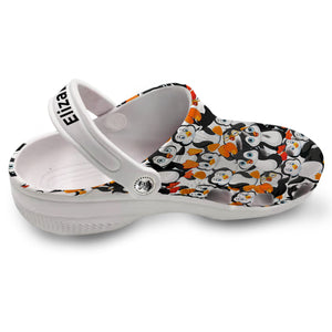Penguin Personalized Clogs Shoes With Your Name