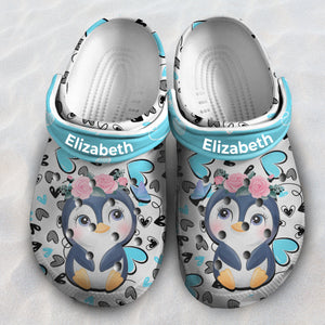 Penguin Personalized Clogs Shoes With Penguin Cute