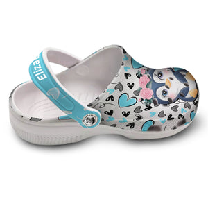 Penguin Personalized Clogs Shoes With Penguin Cute