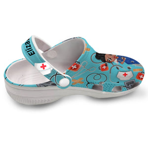 Personalized Nurse Clogs Shoes With Symbols TH0309