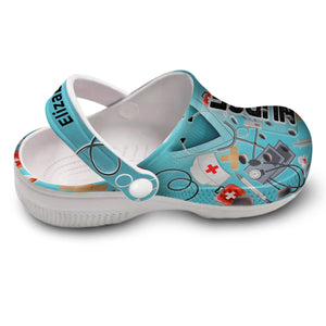 Personalized Nurse Clogs Shoes With Symbols TH0309