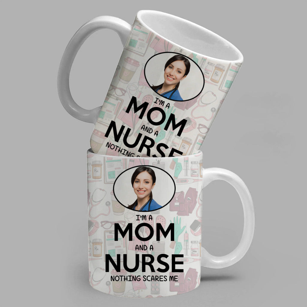 Personalized Nurse Mug, I'm A Mom And A Nurse