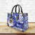 Personalized Pet Cat Face Leather Handbag With Watercolor Pattern
