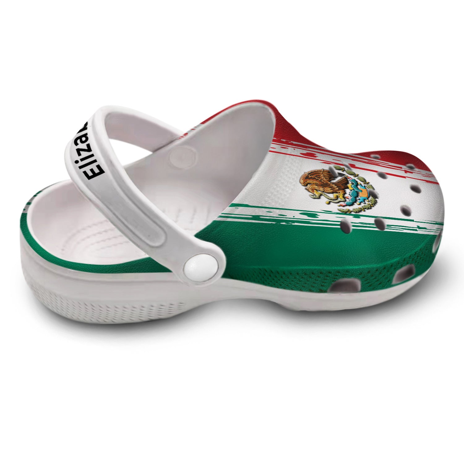 Pride Mexican Mexico Flag Personalized Clogs - Teezalo