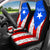 Puerto Rico Flag And Symbols Personalized Car Seat Covers With Your Name