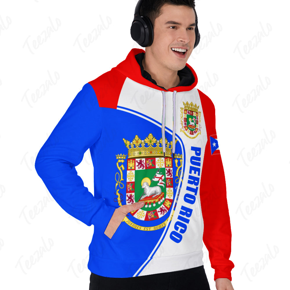 Puerto Rico Flag 3D Personalized Hoodie for Men Women
